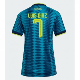 Colombia Luis Diaz #7 Borta Kläder Dam VM 2026 Kortärmad
